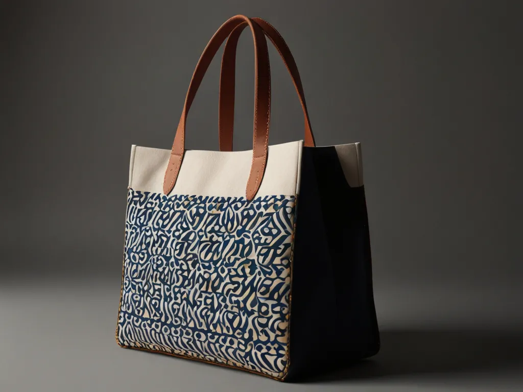 Textiel tote bag model